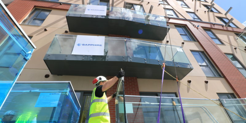 Balcony install achieves a rapid 34 in just 6 hours 13 Minutes.
